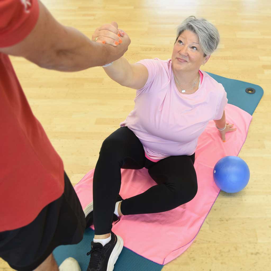 Bodentraining im Fitnessstudio